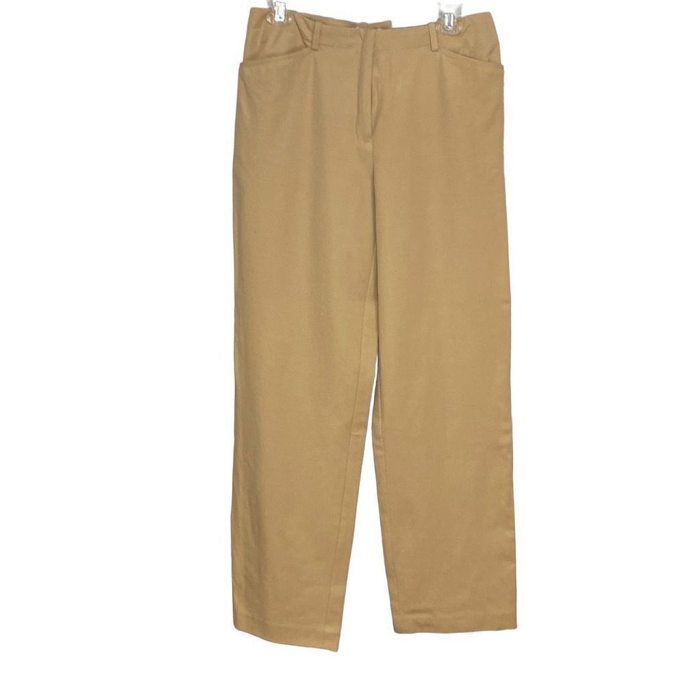 New Nine & Company Tan Stretch Relaxed Classic Khaki Pants Size 10, Slant Pocket